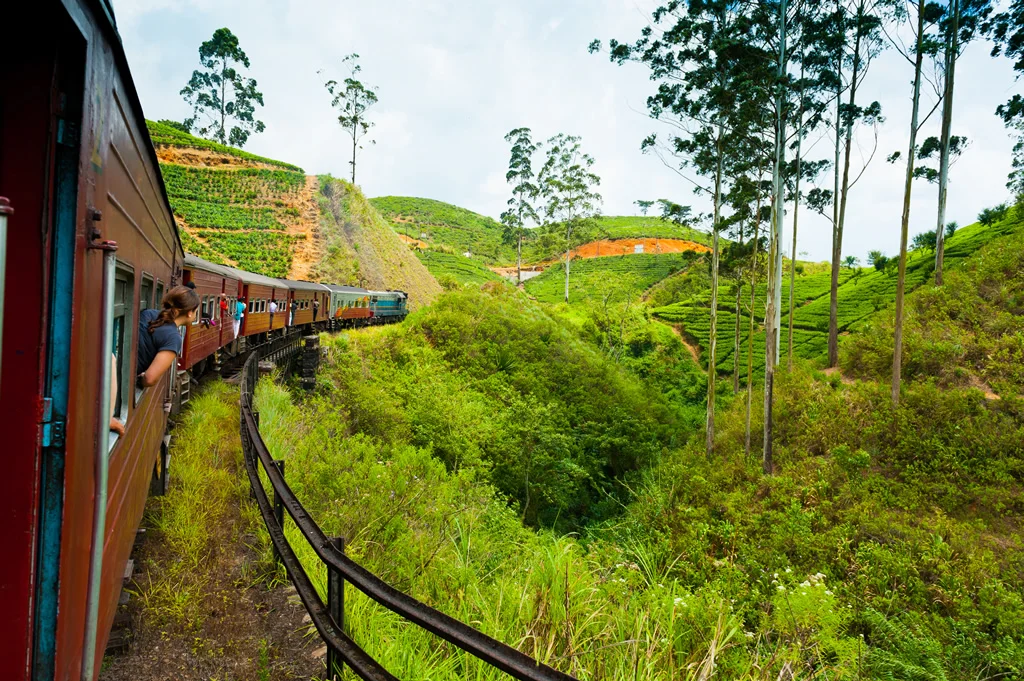 train hill country sri lanka